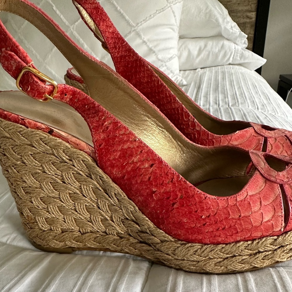 Stuart Weitzman Espadrille Wedges size 7
